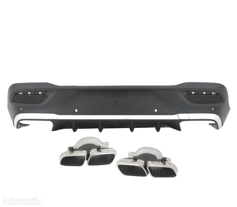 DIFUSOR TRASEIRO MERCEDES C167 GLE 20- + PONTEIRAS DE ESCAPE - 5