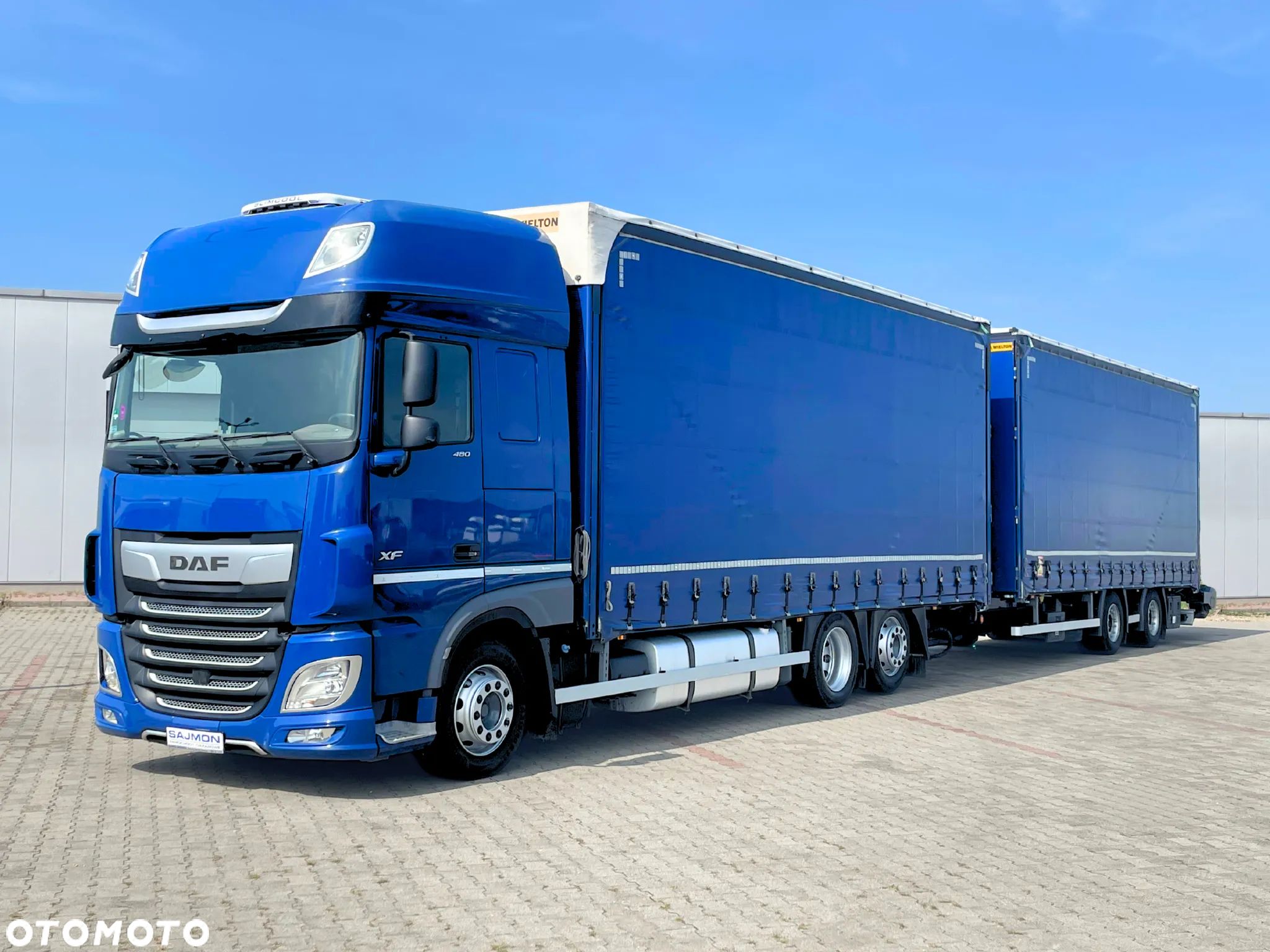 DAF XF 480 / ZESTAW TANDEM 120 M3 / PRZEJAZDOWY / 7,75 M + 7,75 M / SALON PL - 1