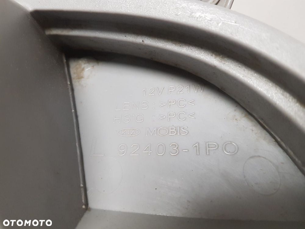 LAMPA PRZECIWMGIELNA LAMPKA TYLNA LEWA W ZDERZAK TYŁ LEWY KIA VENGA 09- ORYGINAL 92403-1PO 924031PO - 6