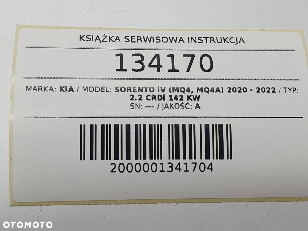 KSIĄŻKA SERWISOWA INSTRUKCJA KIA SORENTO IV MQ4 - 6