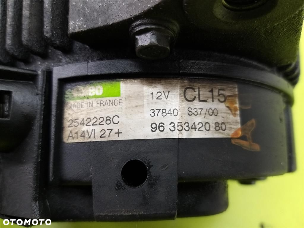 Alternator Citroen Xsara Picasso 1998-2012  2,0 DIESEL VALEO 9635342080 - 6