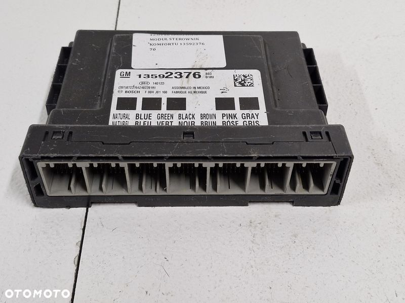 OPEL INSIGNIA A MODUŁ STEROWNIK KOMFORTU 13592376 - 2