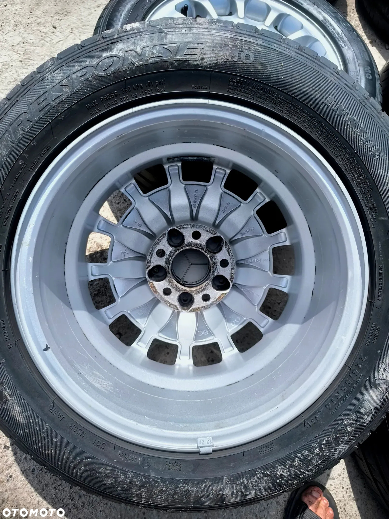 5x112 Felgi Aluminiowe Alufelgi 16 Mercedes Koła Letnie E KLASA W210 W211 W212 C W202 W203 W204 CLK W208 W209 S W220 Legnica ALU-RAD 225/55 - 13