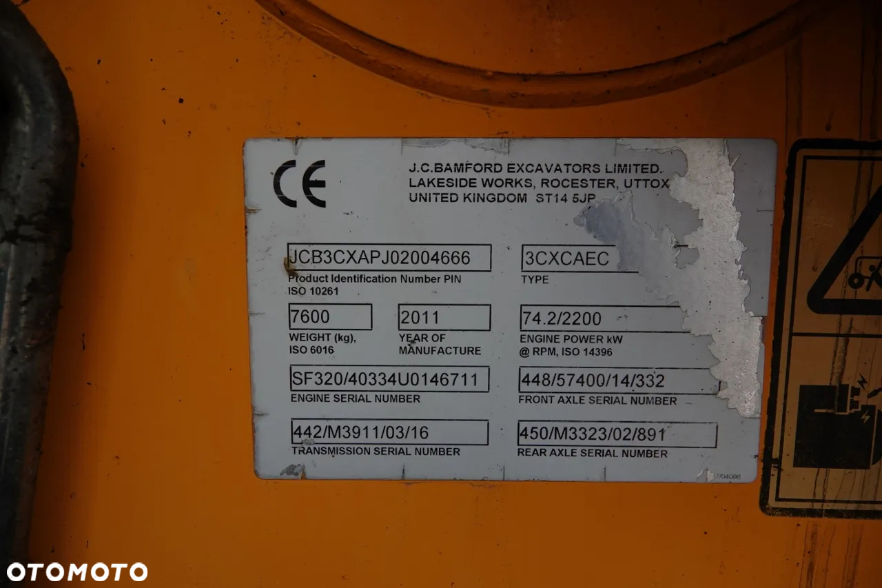 JCB 3CXCAEC / KOPARKO-ŁADOWARKA  / JOYSTICK / 2011 R - 35