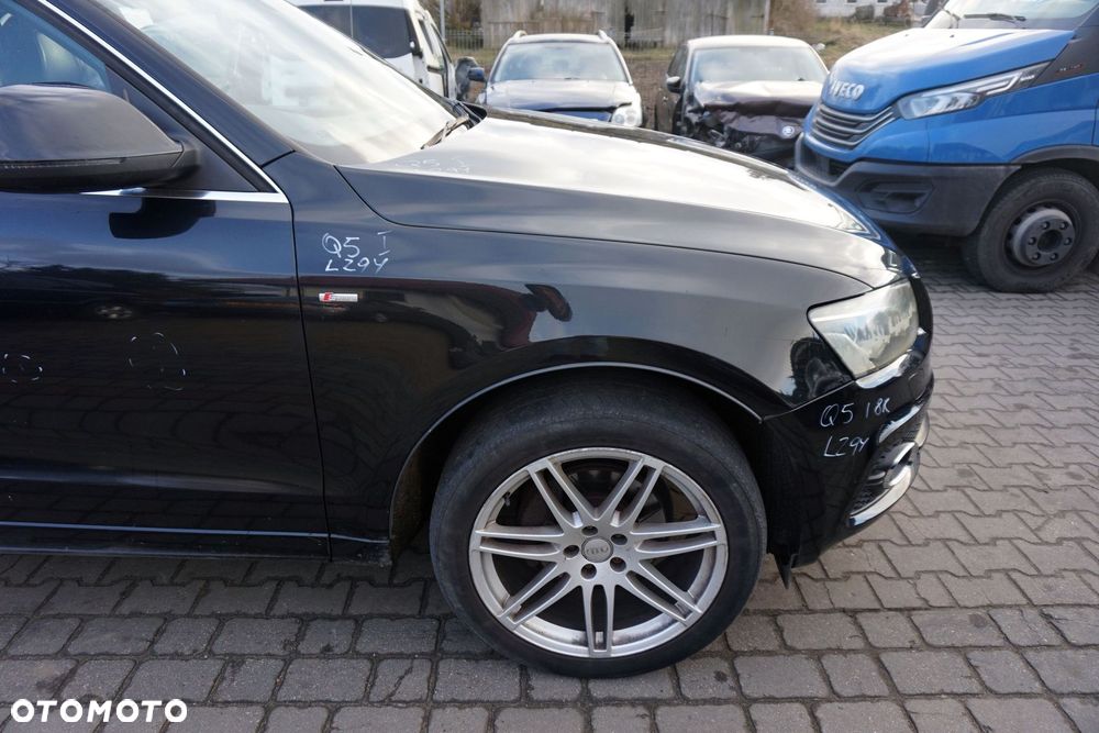 MASKA ZDERZAK BŁOTNIKI LAMPY Q5 I 8R LZ9Y XENON SPRYSKI S-LINE AUDI 2008-2012 CZARNY PRZÓD KOMPLETNY - 14