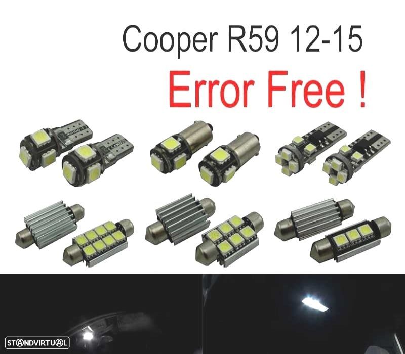 KIT COMPLETO 12 LAMPADAS LED INTERIOR PARA MINI COOPER ROADSTER R59 12-15 - 1