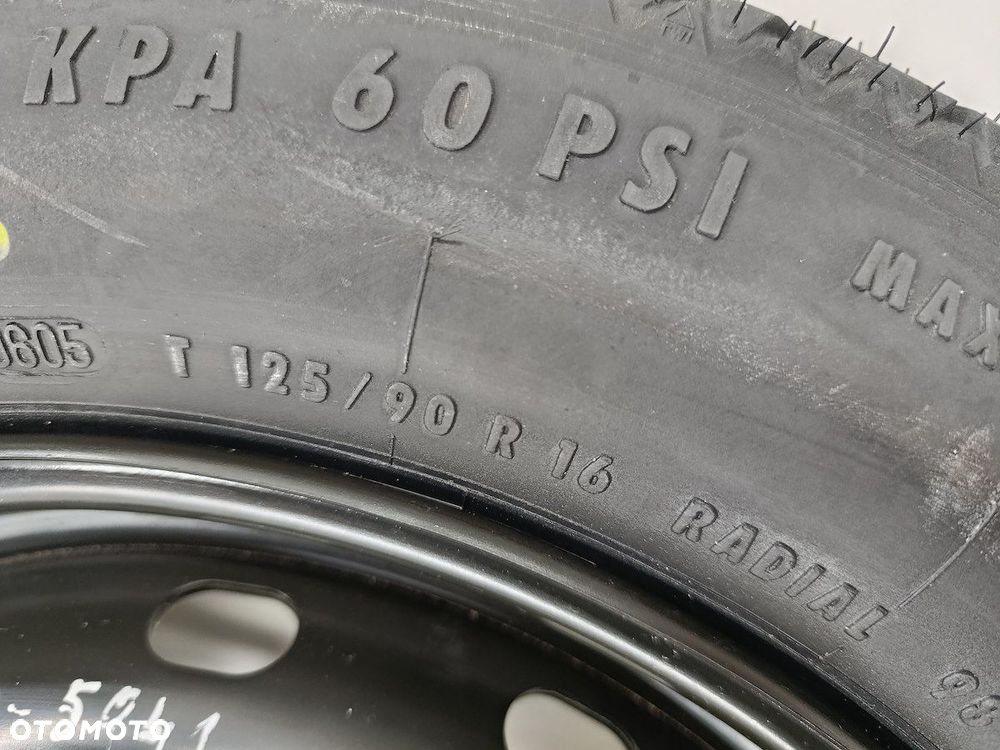 KOŁO DOJAZDOWE 16'' MERCEDES-BENZ KLASA A W169 1694000802  125/90R16 - 4