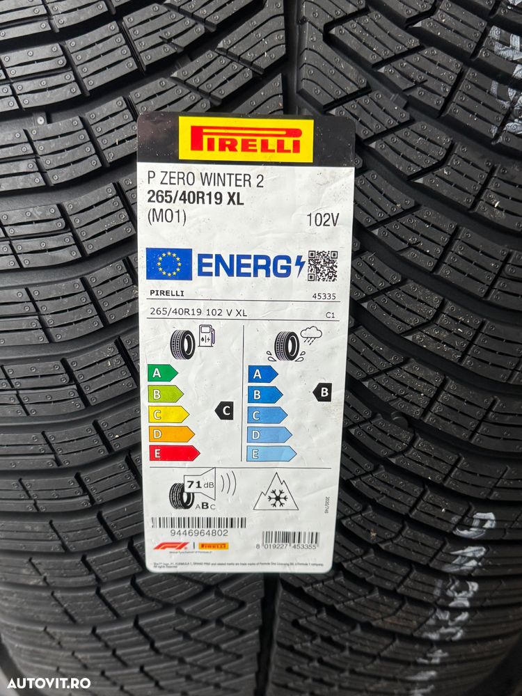 Vând 4 anvelope 265/40/19 Pirelli de iarnă noi - 2