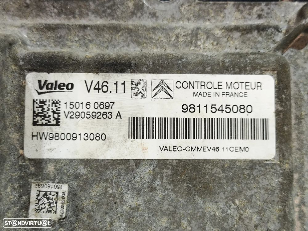 Centralina Motor Valeo PSA Peugeot Citroen 1.2 VTI 83cv - 6