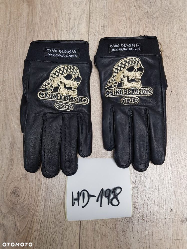 Rękawiczki skórzane na Motocykl Skuter King Kerosin Rozmiar L - 1