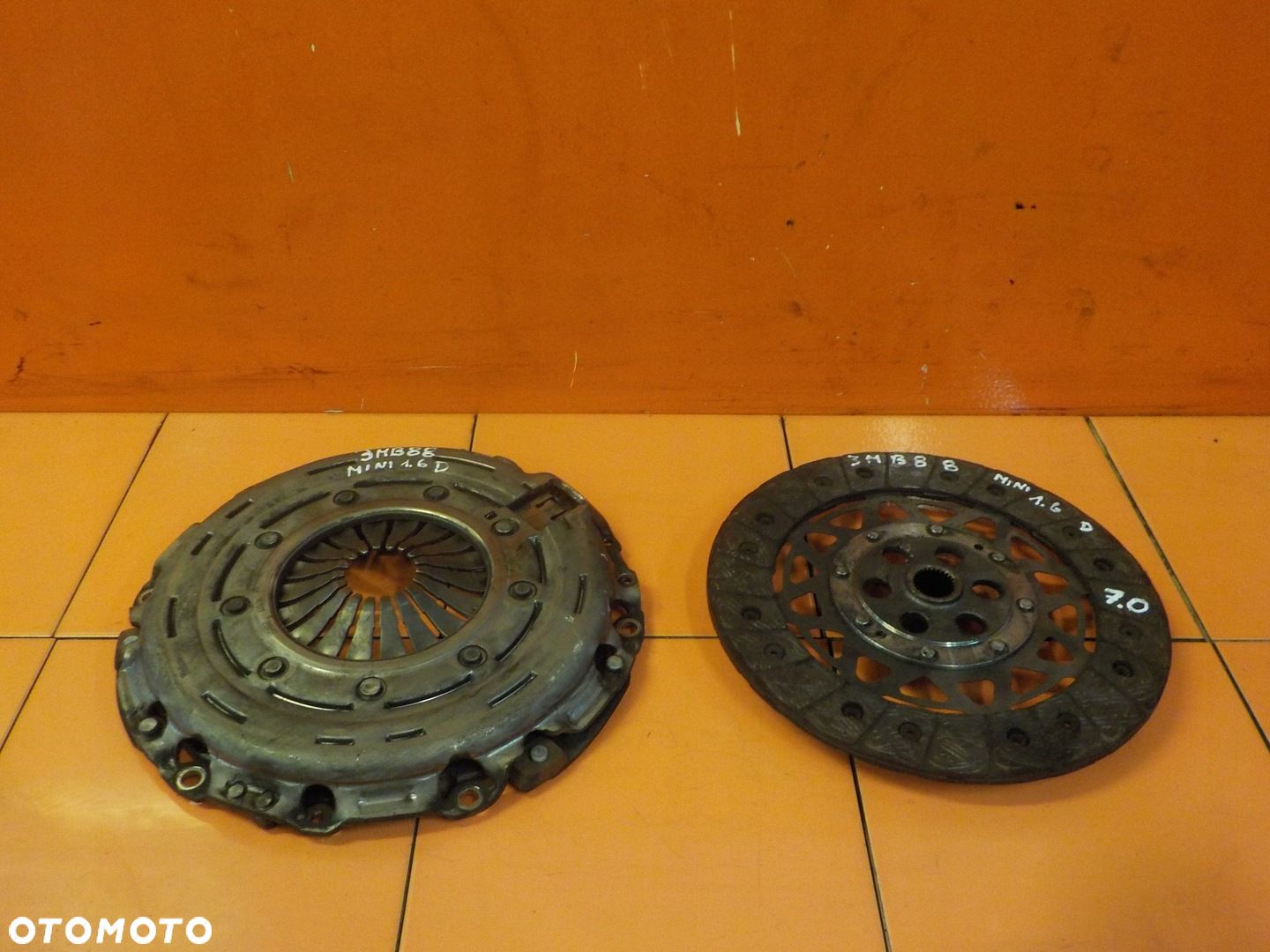 MINI COOPER R60 R56 R55 1.6 D 12r 113KM N47 sprzeglo tarcza docisk VALEO - 1