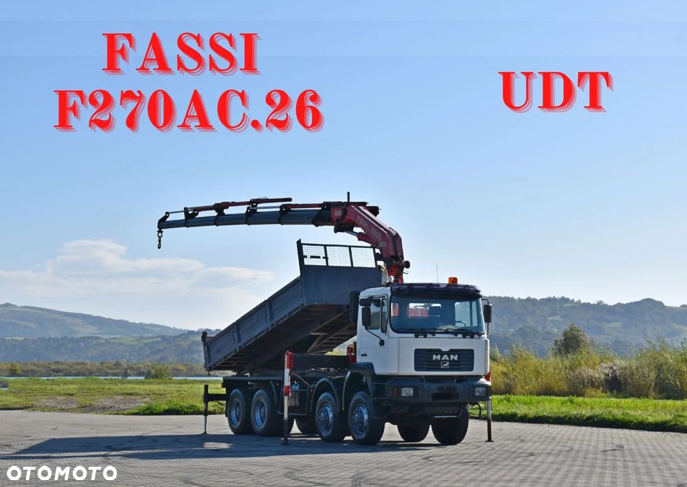 MAN 41.460 * WYWROTKA 5,65 m * FASSI F270AC.26 / 8x8 ! * STAN BDB