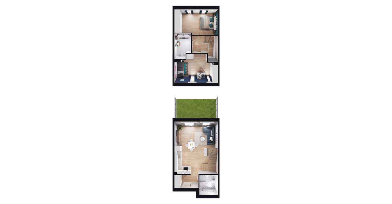 3-pokojowy dom 72m2 + ogródek Bez Pośredników - Pełny obrazek: 3/11