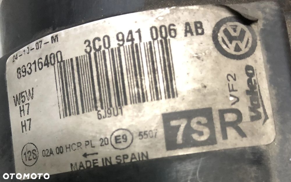 VW PASSAT B6 LAMPY PRAWY PRZÓD I LEWY PRZÓD - 5
