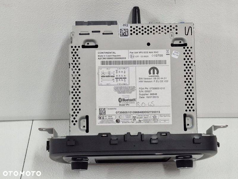 FIAT 500X RADIO EKRAN WYŚWIETLACZ 07356051010 - 4
