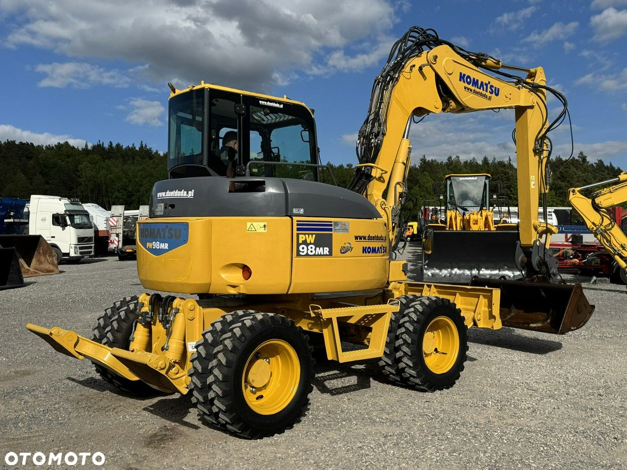 Komatsu PW 98 MR 8 Pług + Podpory 10ton Szybkozłącze - 15