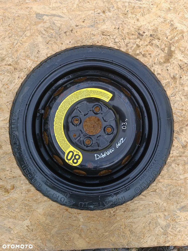 KOŁO DOJAZDOWE ZAPASOWE 4X100 14 CALI HYUNDAI GETZ - 1