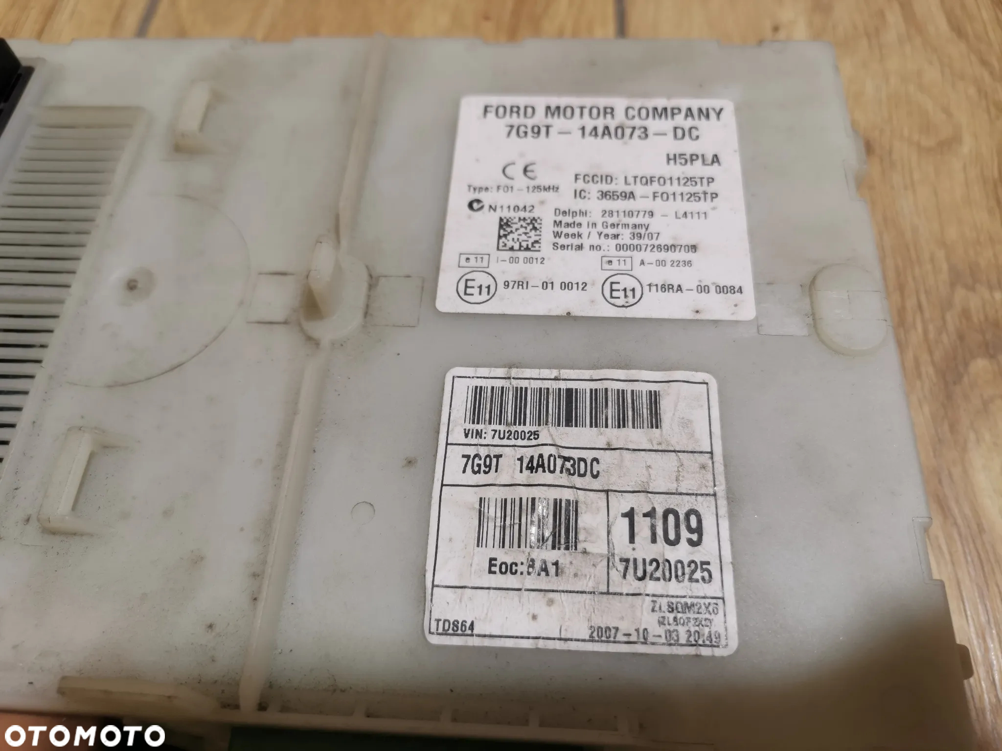 Ford Mondeo MK3 2.3 benzyna Zestaw Startowy do odpalenia 7G91-12A650-CD - 3