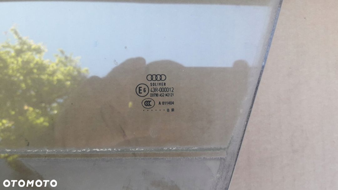 AUDI RS6 C6 SZYBA DRZWI BOCZNA LEWA PRZÓD PODWÓJNA - 3