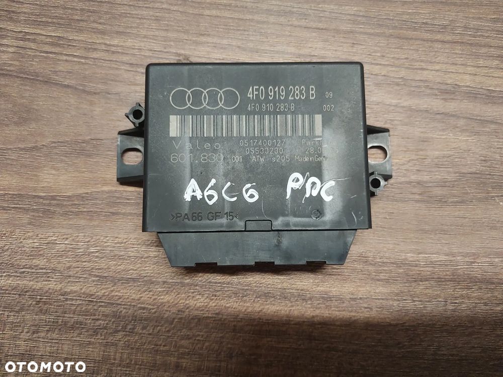 Moduł sterownik PDC czujników parkowania Audi A6 C6 Avant Quattro 4F0919283B - 1