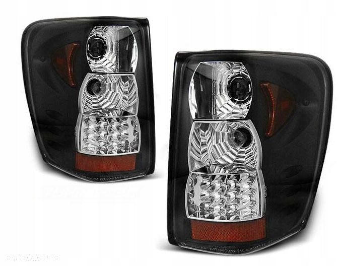 Lampy tyl Czarne Tuning Jeep Grand Cherokee WJ 99 - 1