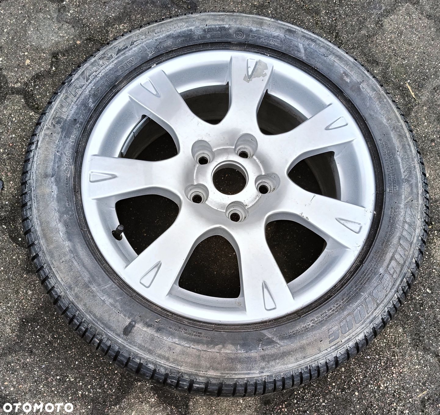 Octavia II felga opona koło zapasowe 16'' 205-55-16 Seat Audi VW 5x112 et50 Skoda - 1