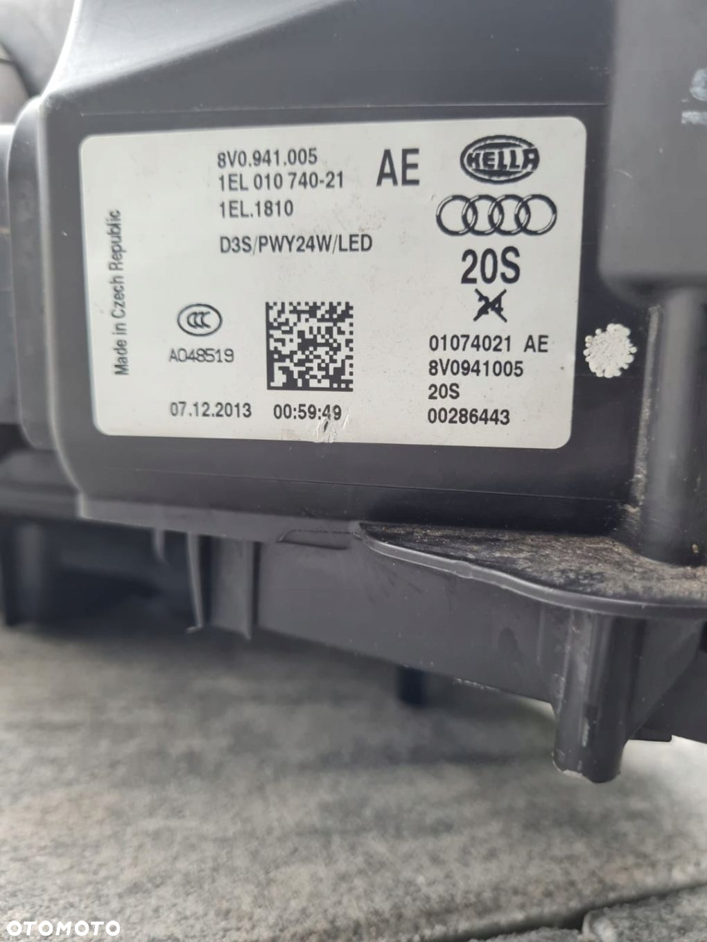 AUDI A3 S3 8V0 Lampy przód Bi Xenon Led 8V0941005 8V0941006 - 13
