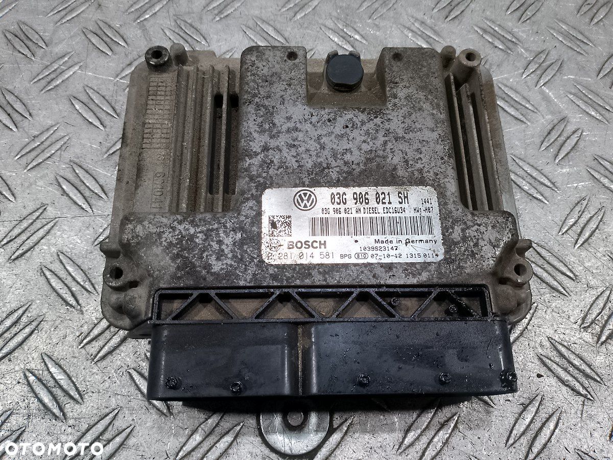 KOMPUTER, STEROWNIK SEAT LEON II 03G906021SH  03G906021AN 0281014581 1.9 - 1