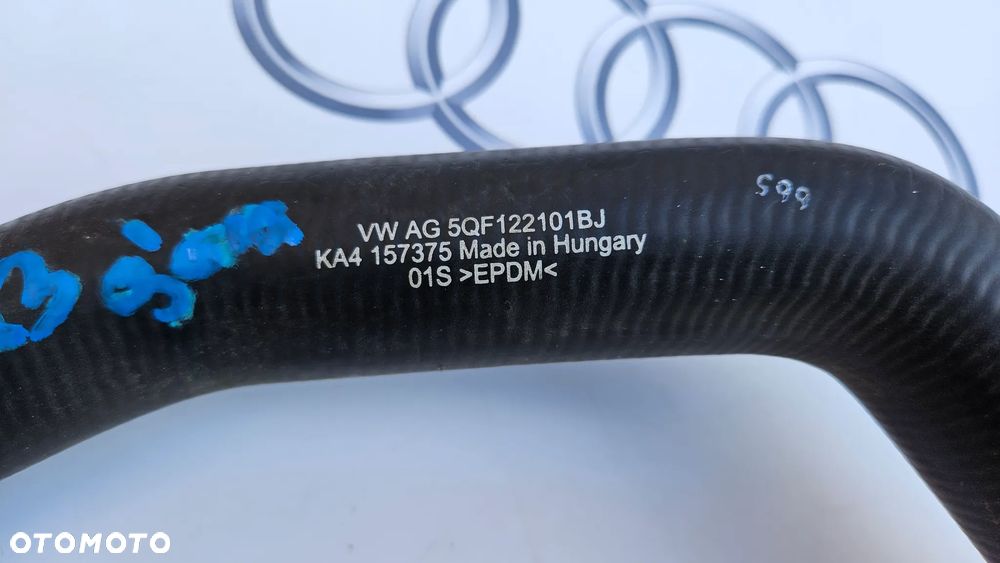 VW Tiguan II 5NA LIFT Audi Q3 83A 2.0 TDI Przewód wody Rura Wąż płynu chłodniczego 5QF122101BJ 5Q0121619D 5G0965567 - 4