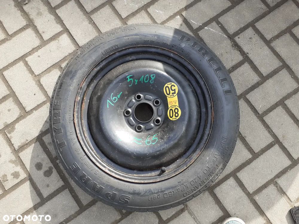 # DOJAZDÓWKA KOŁO DOJAZDOWE ZAPAS ZAPASÓWKA FORD 5X108 - 1