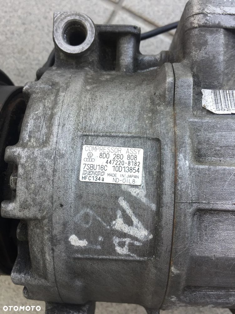 KOMPRESOR SPRĘŻARKA KLIMATYZACJI VW PASSAT B5 FL AUDI A4 B5 1.8T 1.9TDI 2.0B 8D0260808 4472208182 7SBU16C - 12