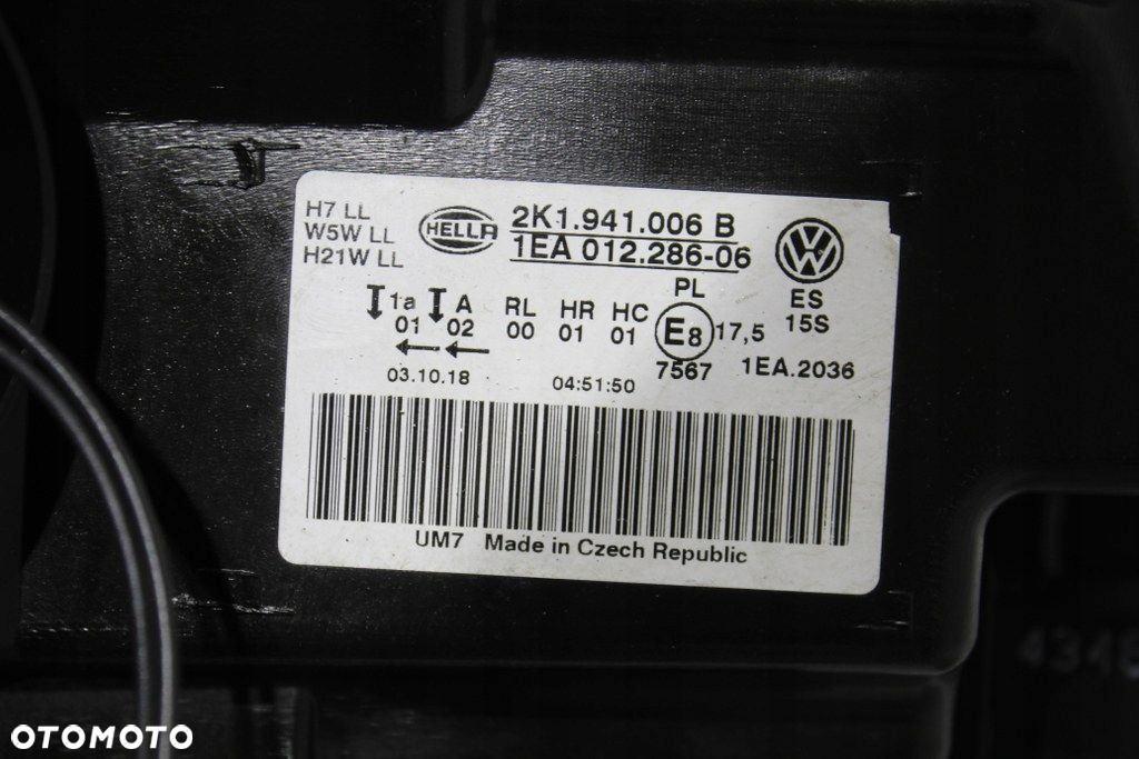 VW Caddy 2K1 III Lift Lampa Przód Przednia Prawa 15r Ładna - 4