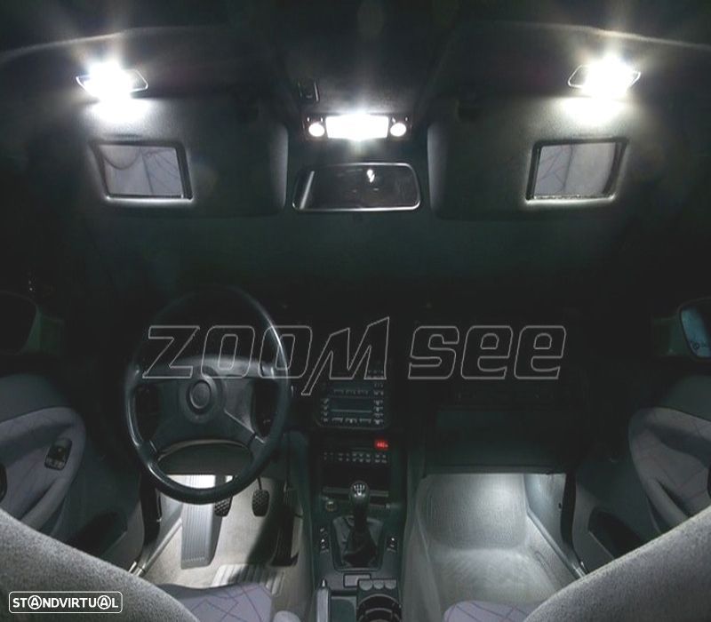 KIT COMPLETO 12 LAMPADAS LED INTERIOR BMW SERIE 3 E36 CONVERTIBLE M3 318I 320I 325I 323I 328I 93-99 - 6