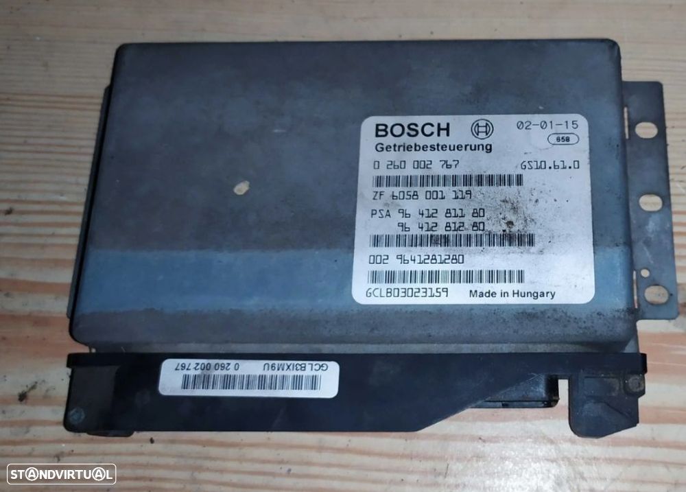 CENTRALINA DA CAIXA DE VELOCIDADES PEUGEOT 607 CITROEN C5 2.2HDI 0260002767 - 1