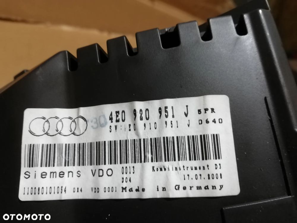 Audi A8 D3 Licznik 4E0920951J ANGLIK - 3