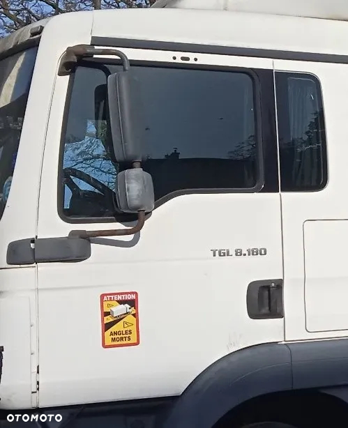 Drzwi lewe prawe MAN TGL TGM TGA czerwone białe niebieskie - 4