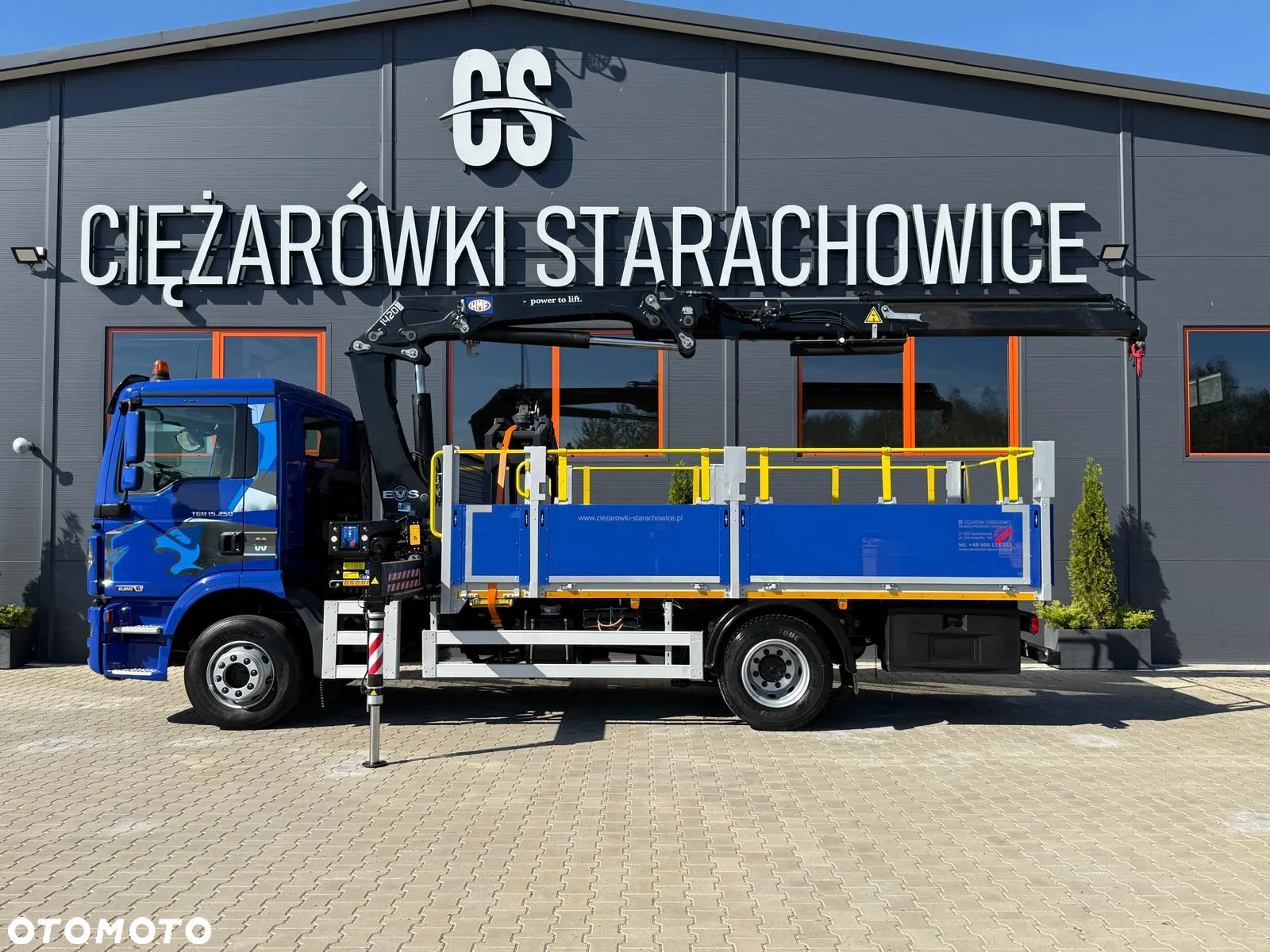 MAN TGM 15.250 skrzynia z żurawiem // E6 // HMF 1420 K1 HDS dzwig kran crane budowlanka - 8