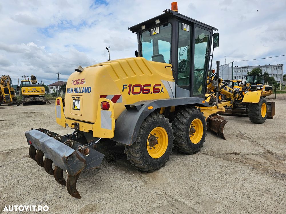 New Holland F106.6 A greder autogreder 6x6 laser complet - 4