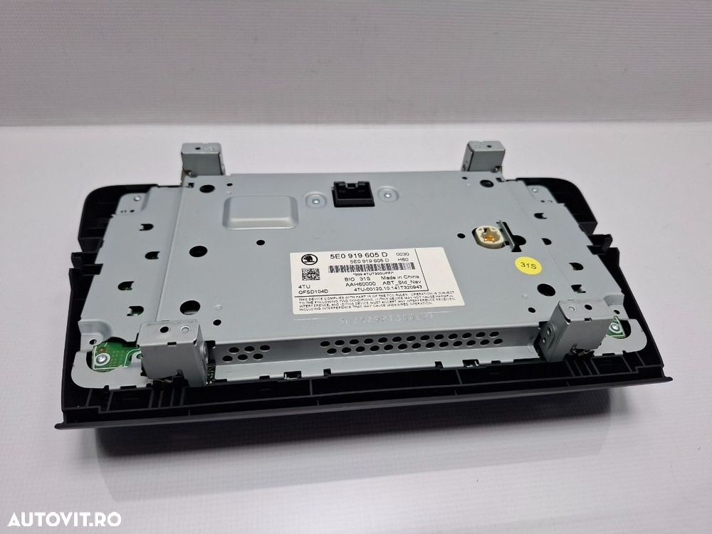Display navigatie SKODA OCTAVIA Combi 5E5 2012 - > TDI CKFC, CRMB, CYKA 5E0919605D - 3