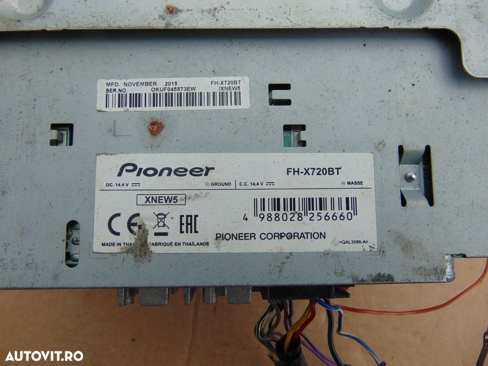 CD Player Pioneer fhx720bt cd mp3 player usb - 4