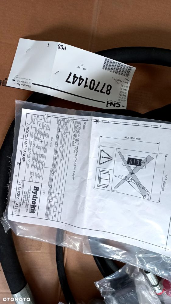 komponenty zaworu hydraulicznego  sterującego 87701447 case cx290b - 14