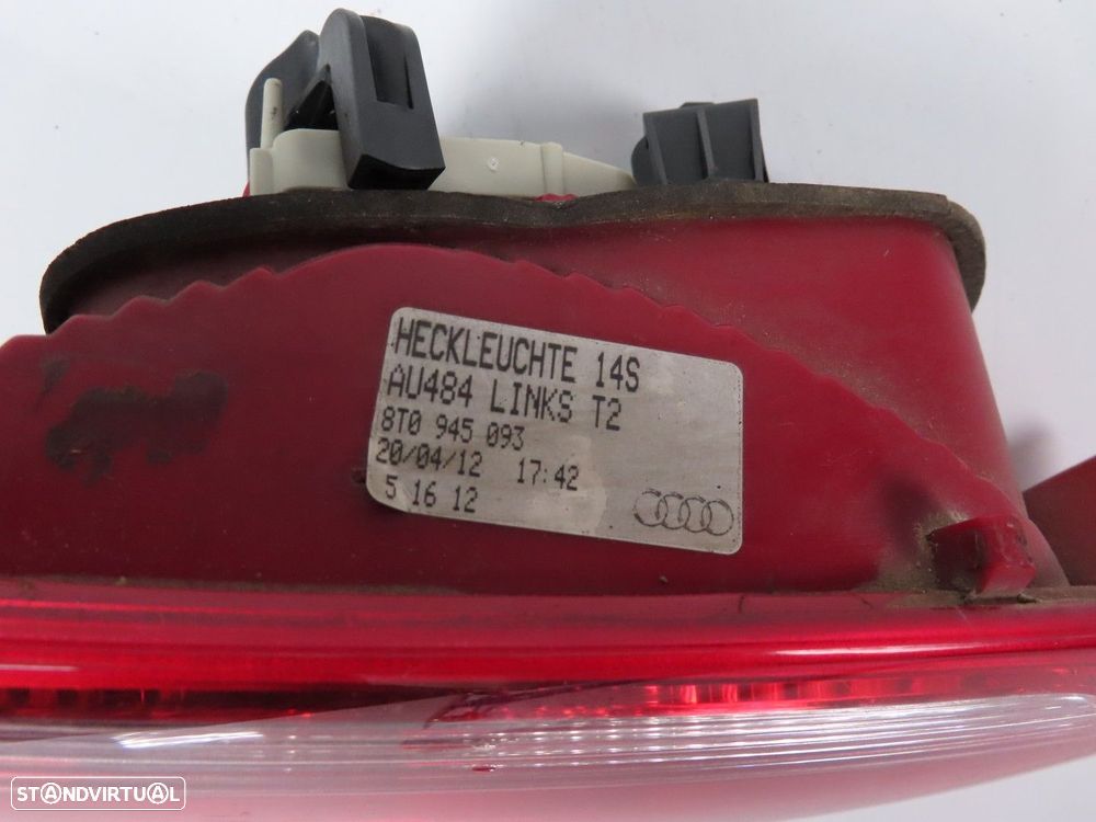 Farolim da mala Esquerdo Usado / Original AUDI A5 (8T3)/AUDI A5 Sportback (8TA)... - 4