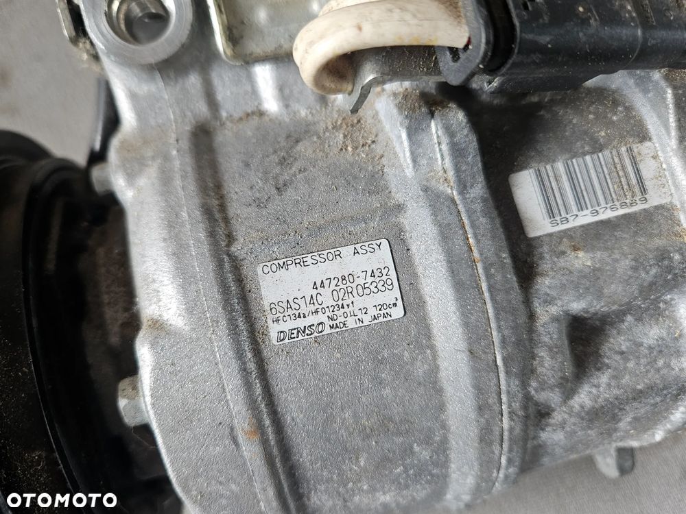 Sprężarka pompa klimatyzacji MERCEDES W117 W176 1,5 CDI 447280-7432 - 2