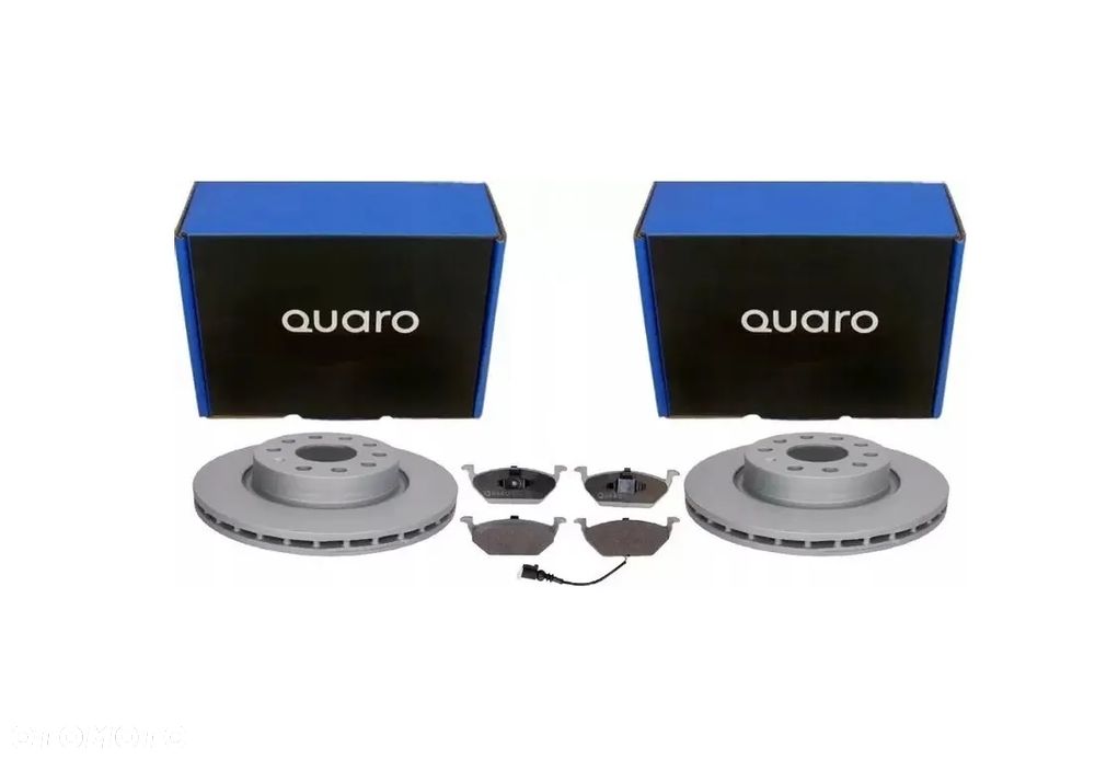 TARCZE KLOCKI HAMULCOWE PRZÓD QUARO 280MM 5X112 VW GOLF V VI AUDI A3 SEAT LEON II - 1