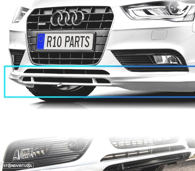 SPOILER LIP FRONTAL AUDI A4 B8 8K 11-15 LOOK ABT - 1
