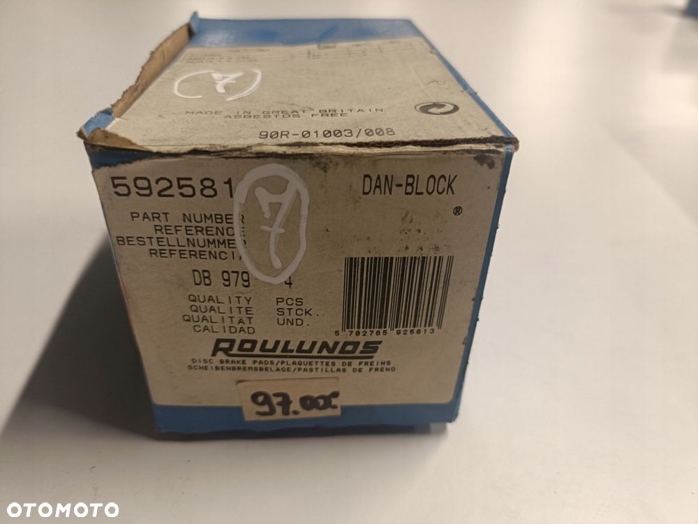 Citroen Xantia PRZEDNIE KLOCKI HAMULCOWE przód 592581 - 2