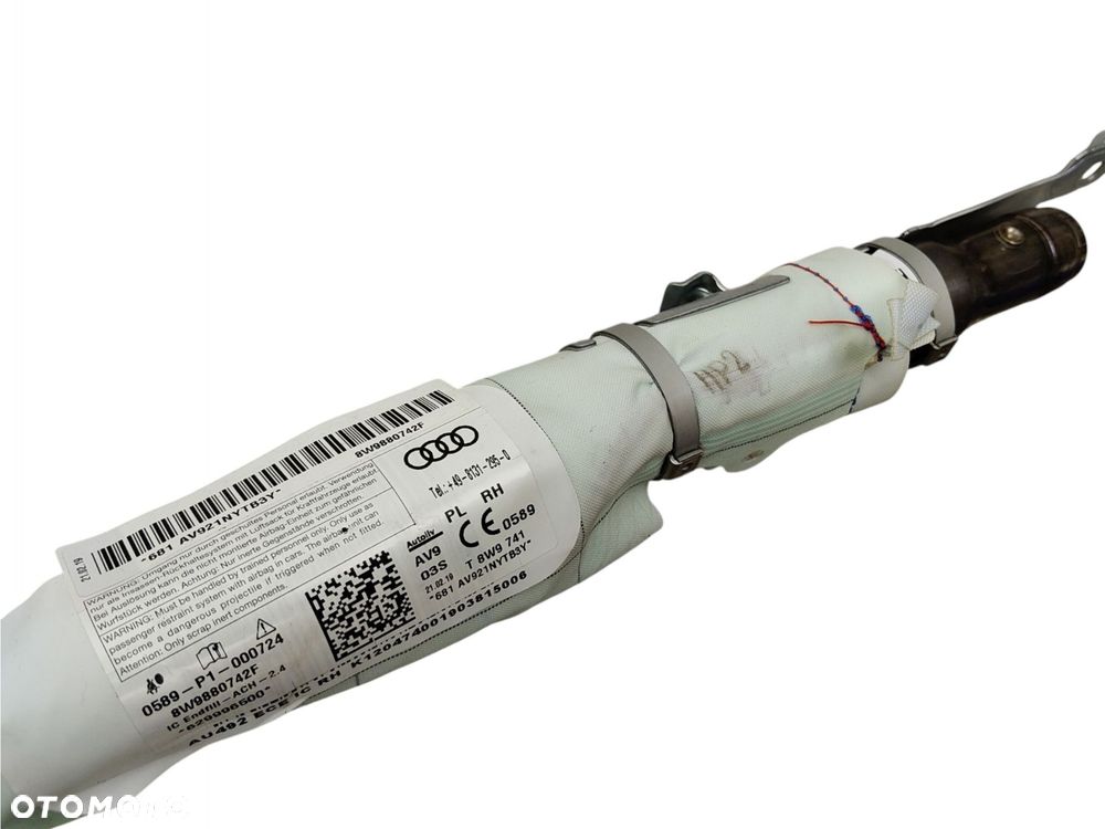 KURTYNA POWIETRZNA PRAWA AUDI A4 B9 KOMBI 8W9880742F - 3