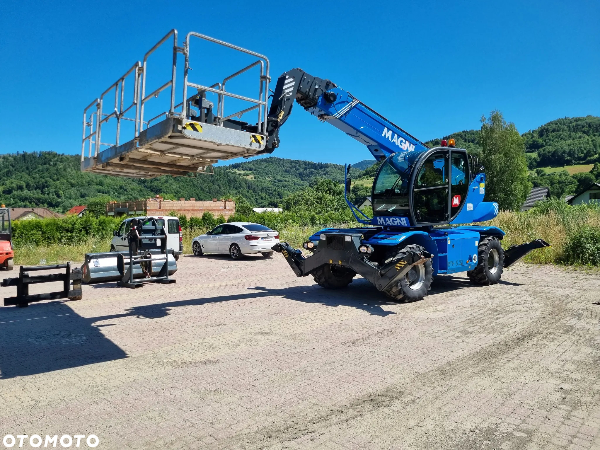 Magni RTH 5.21 Ładowarka teleskopowa 21 metrów  Kosz (Pilot 2 funkcje) Wciągarka Łyżka Widły Jak Nowa 2018r 2287mtg DEUTZ silnik z Norwegii KLIMA - 6