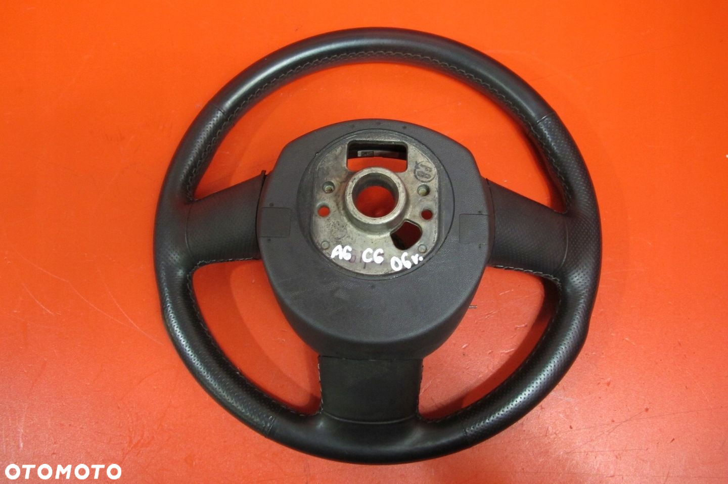 AUDI A6 C6 4F KIEROWNICA MULTIFUNKCYJNA SKÓRZANA S-LINE TRÓJRAMIENNA - 10