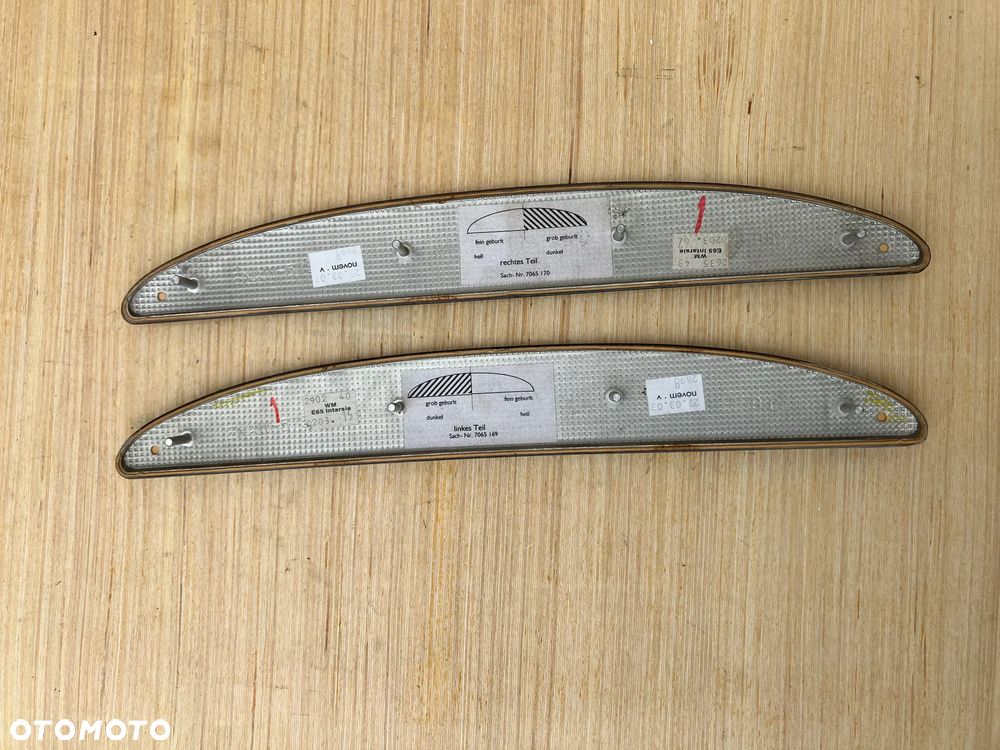 DEKORY LISTWY BMW E65 V12 760I RARYTAS Z PASKIEM FOTELI TYŁ PLECKI DREWNO - 7
